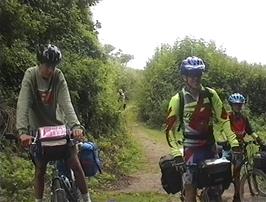 The interesting track from Selworthy to Allerford, 20.8 miles into the ride